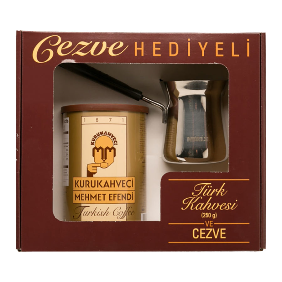 Turkish Coffee with a Gift Coffee Pot ( 8.8oz 250 gr. )