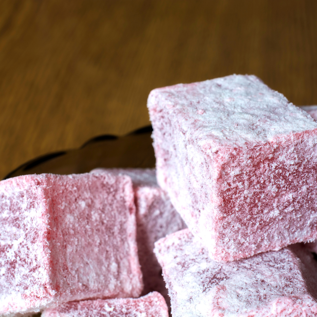 Pomegranate Turkish Delight 16 oz. Hazer Baba ( Narli Lokum )