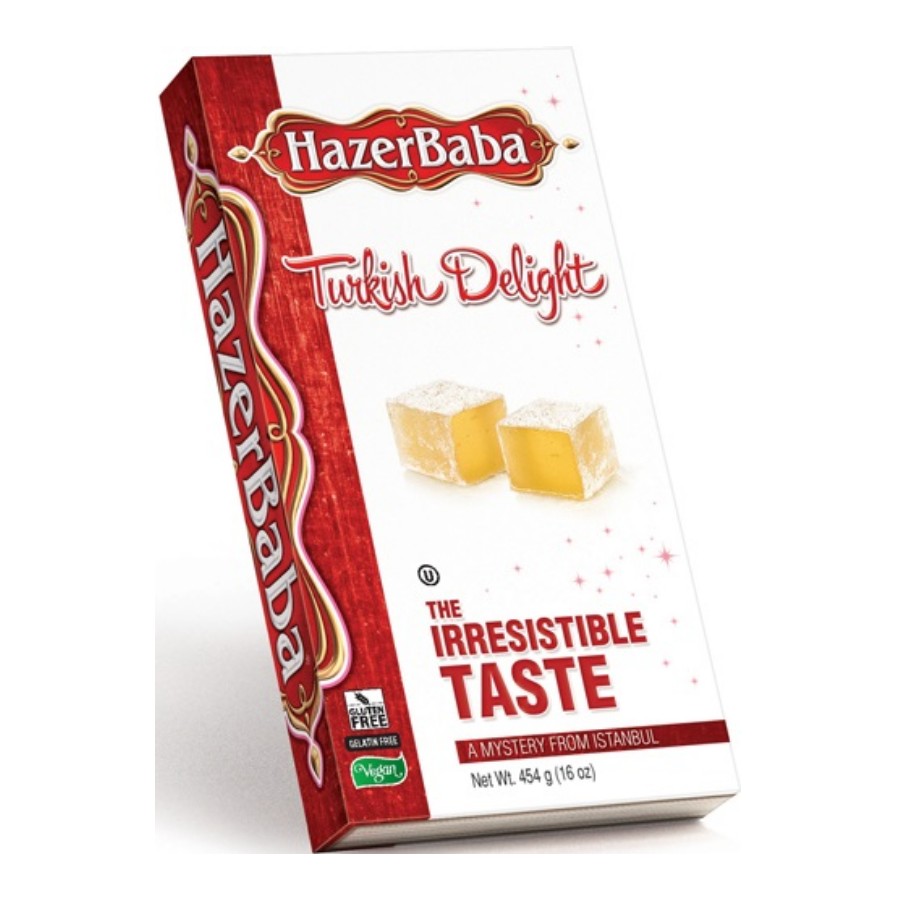 Hazer Baba Plain Turkish Delight 16 oz. ( Sade Lokum )