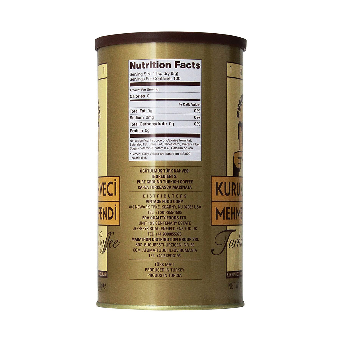 Kurukahveci Mehmet Efendi Turkish Coffee, 17.6 Ounce (Pack of 1)