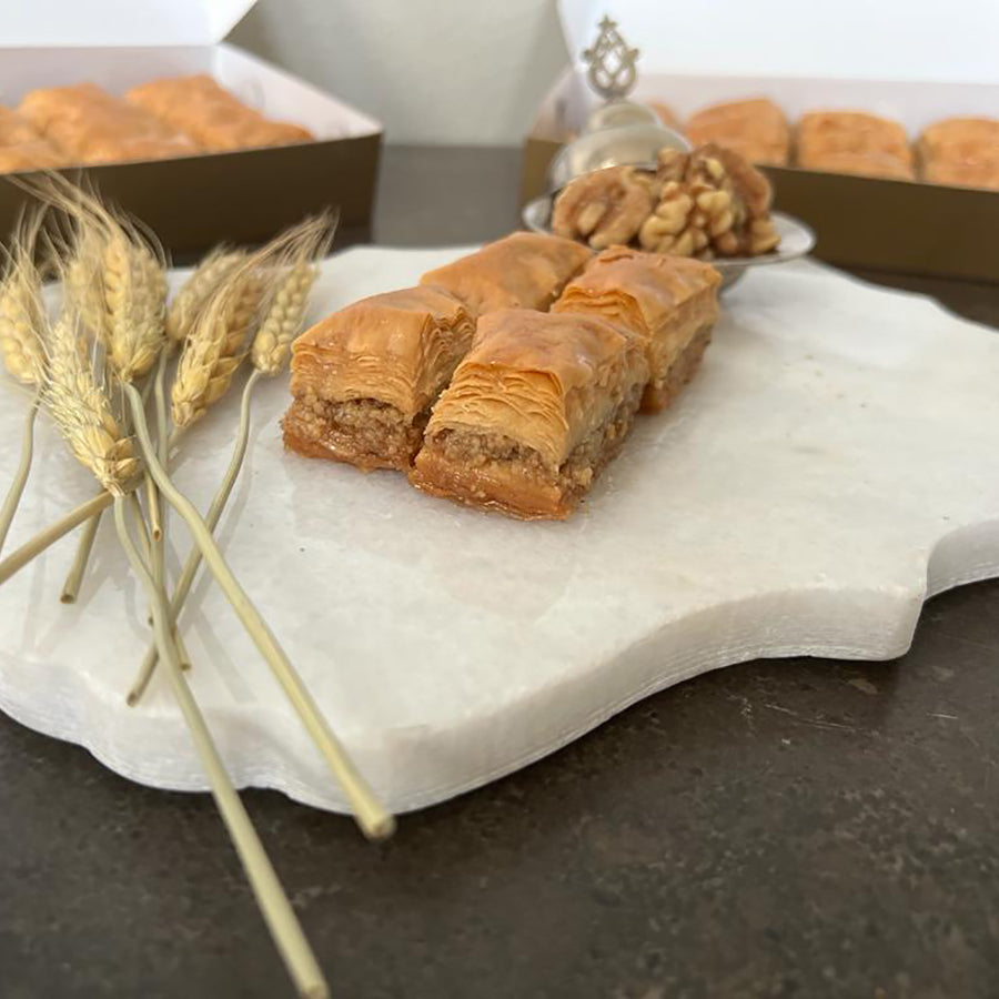 Vegan Walnut Baklava 5 lb. Fresh Baked ( 78 Pieces )