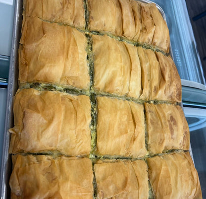Spinach Borek ( Spanakopita ) Tray of 12 Slices