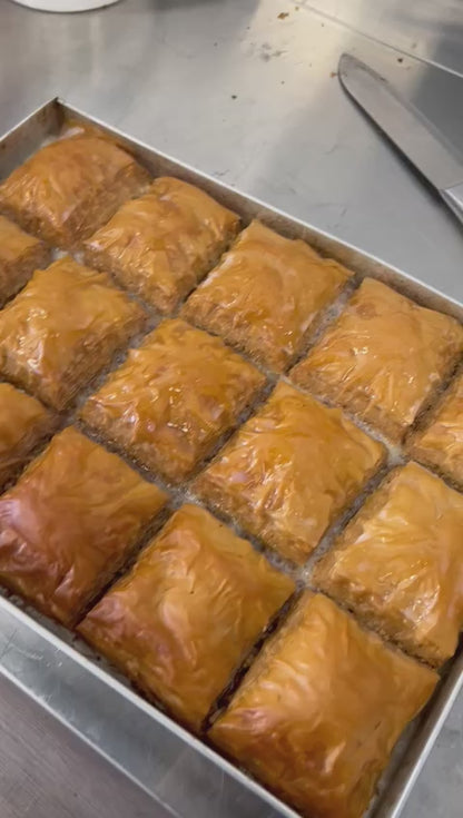 Cold Pistachio Baklava 5 lb. Fresh Baked