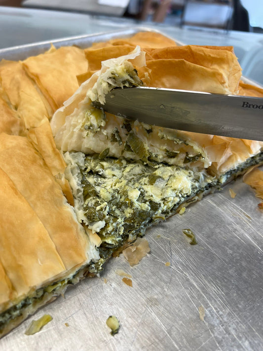 Spinach Borek ( Spanakopita ) Tray of 12 Slices