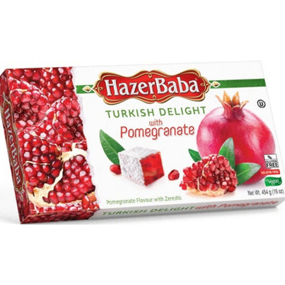 Pomegranate Turkish Delight 16 oz. Hazer Baba ( Narli Lokum )