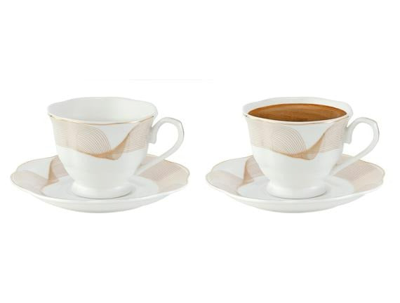 Traditional Turkish Coffee Cups Set MC113 ( 2 set 4 pieces )